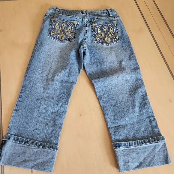 Rvt capri jeans juniors size 5 - Picture 2 of 3